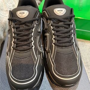 Dior Men's Black and Gray Sneakers